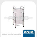 Stainless steel 4-tier Storage Trolley